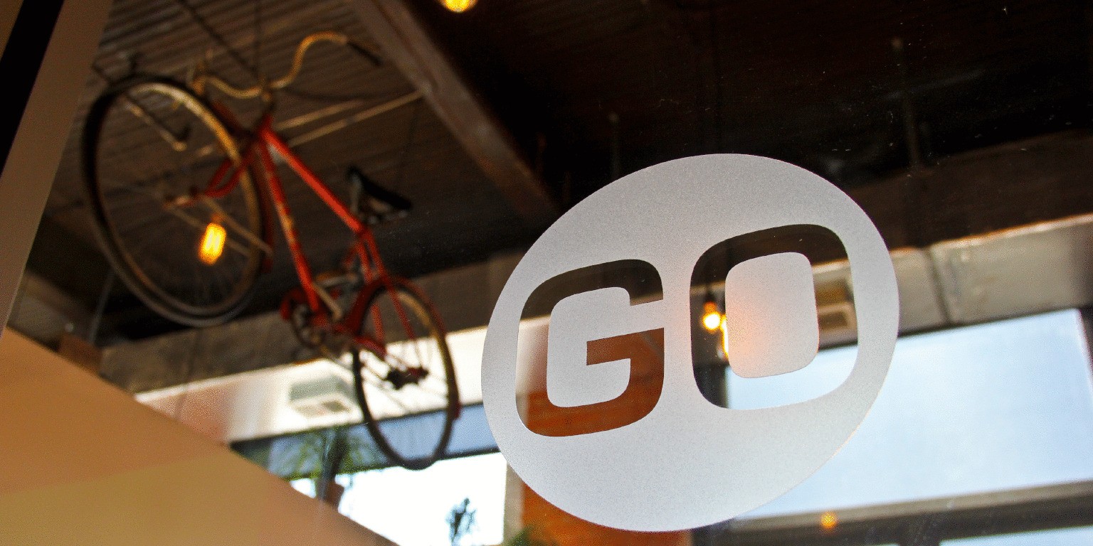 Go bike shop in downtown San Francisco with a variety of bicycles