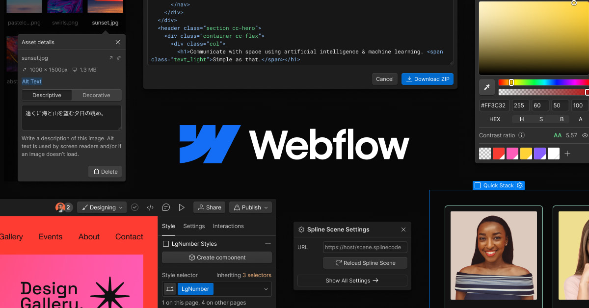 Webflow is a web design tool for creating and customizing web pages